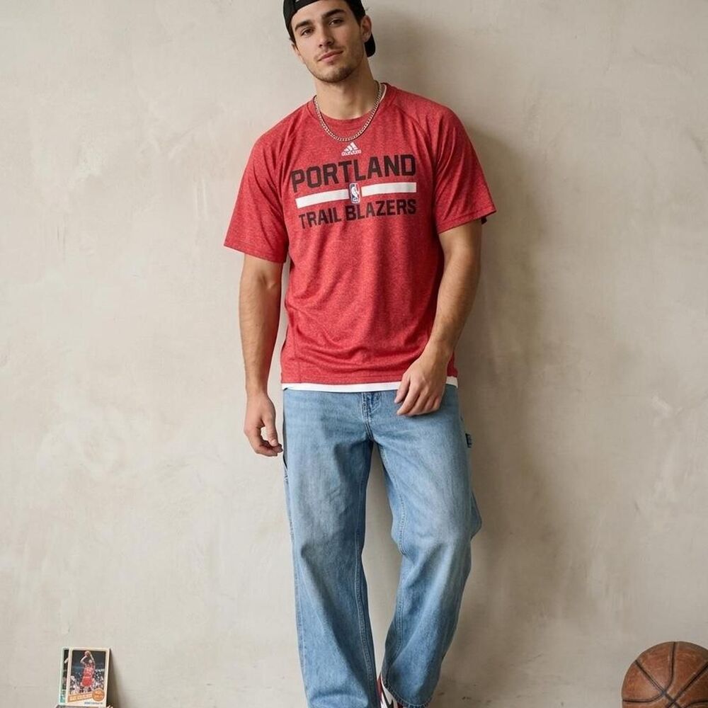 Men's Red Trail Blazers Shirt